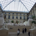The sculpture atrium from the basement