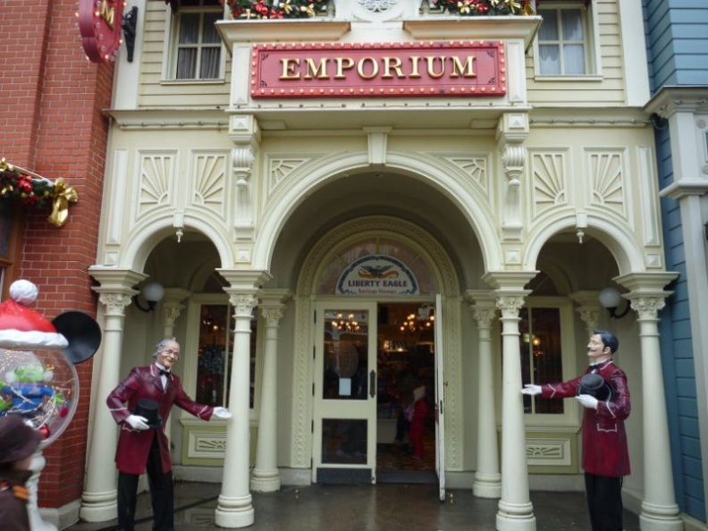 Many of the shops along the street