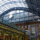 At the St Pancras railway station London