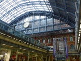 At the St Pancras railway station London