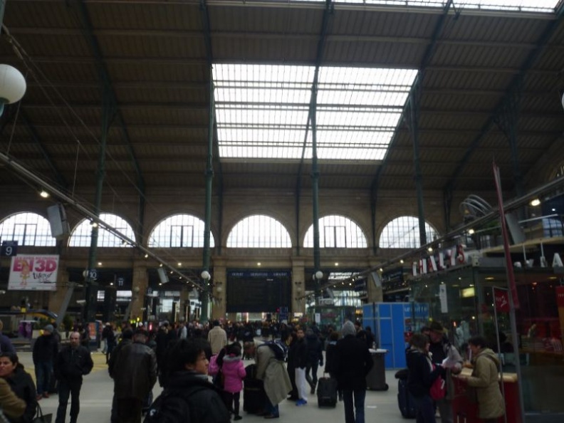 The Gare du Nord station