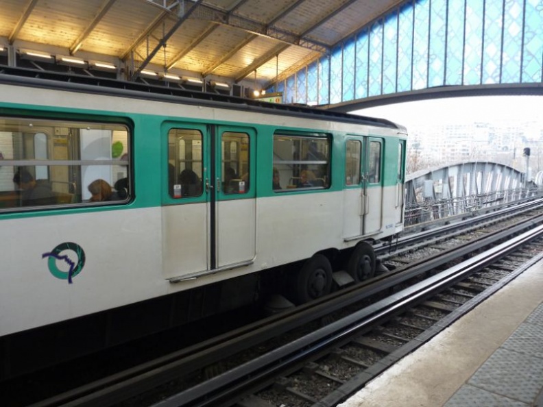 EVen the train runs on rubber tires!