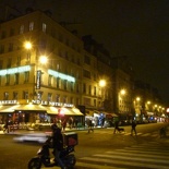 Notre Dame streets at night