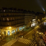 The night view from the Hotel Balcony