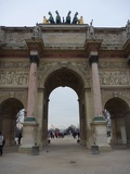 Arc de Triomphe west of the Louvre