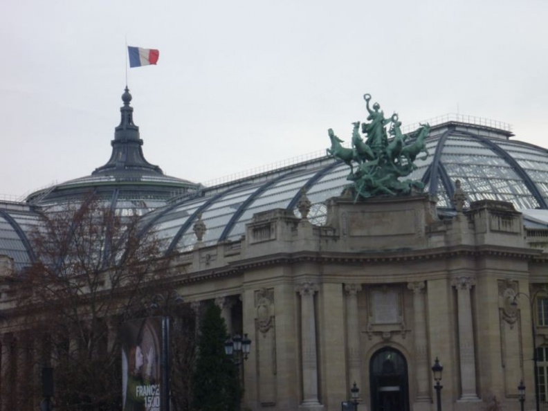 Close up of the palace the entrance and roof