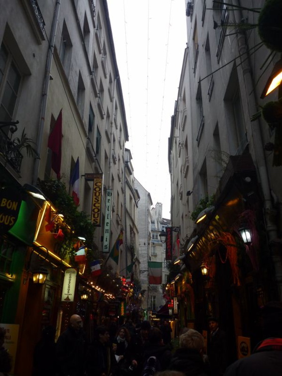 The Cluny food stalls and street