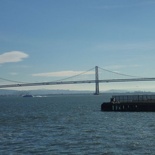 The bay bridge from the pier