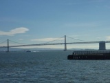 The bay bridge from the pier