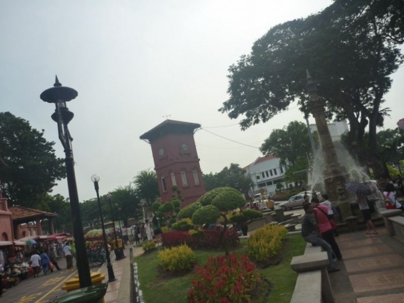 the mini park by the fountain