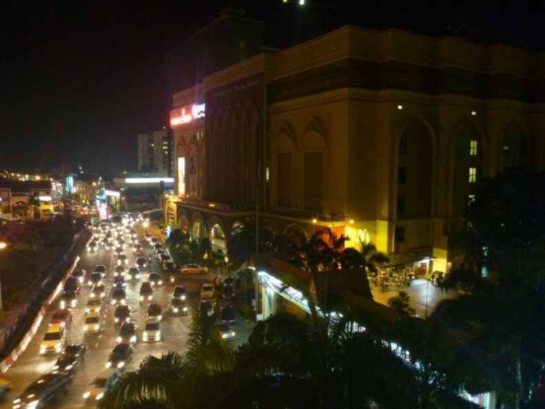 The Dataran Pahlawan Melaka Megamall at night