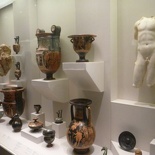 Pottery on display