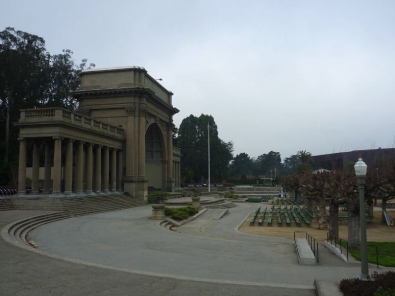 The temple and seats in place