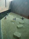 The museum entrance from the upper decks