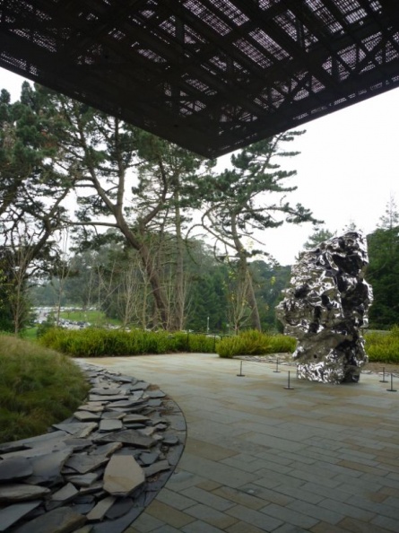 the outdoor areas of the museum