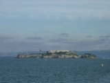 Alcatraz island in the distance