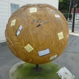 giant wooden ball!