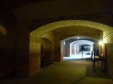 The corridors in the fort