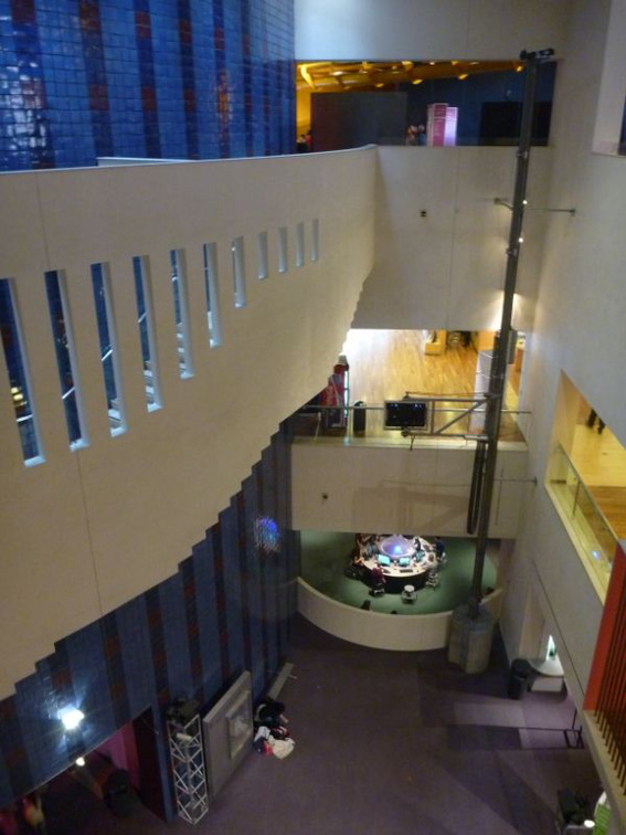 The museum atrium