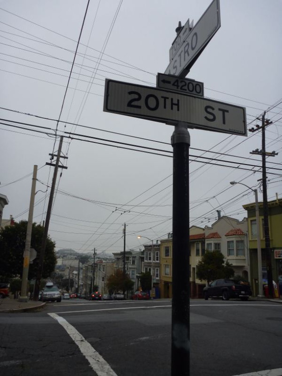 the fastest is from castro, head up to 20 street