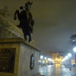 The civic center statues