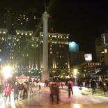 Ice skating rink at the plaza