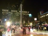 Ice skating rink at the plaza