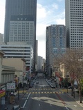 Overhead view of Kearny street