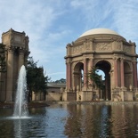 The palace pond and fountains