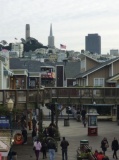 view from the overhead bridges