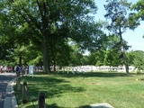 the cemetery is divided into 70 sections