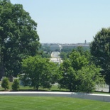 The cemetery is situated directly across the Potomac River