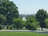 The cemetery is situated directly across the Potomac River