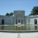 Located outside the cemetery