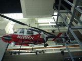 completely decked out with news copter in the lobby