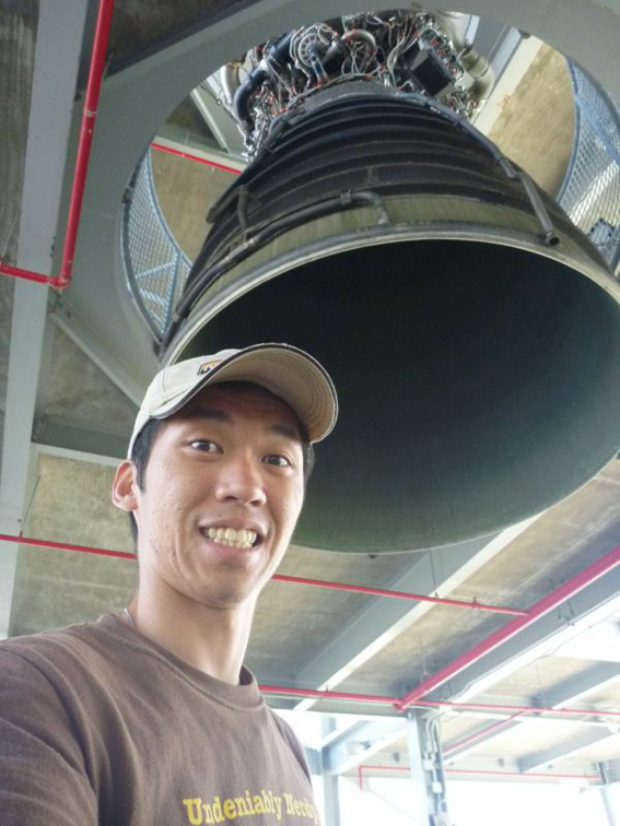 with the nozzle on the ground floor