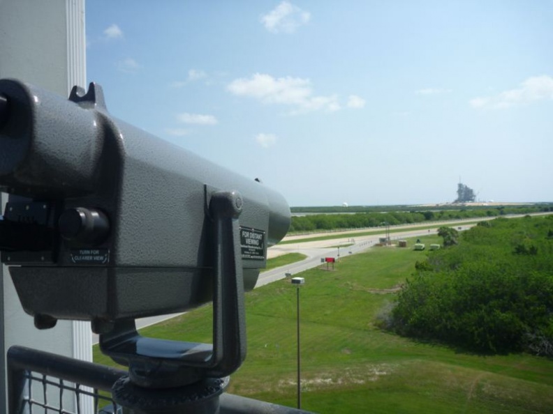 Launch complex LC39A in the distance