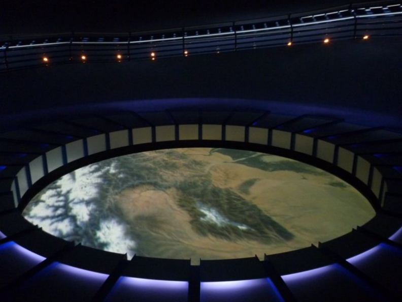 complete with an animated view of the earth from overhead