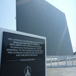 The outdoor astronaut memorial