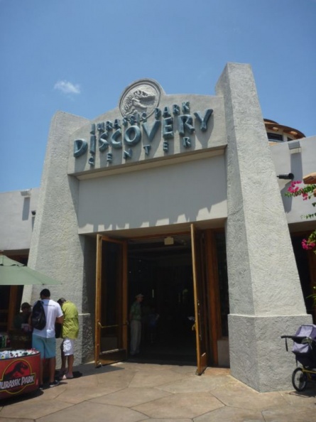 the Jurassic park visitor center