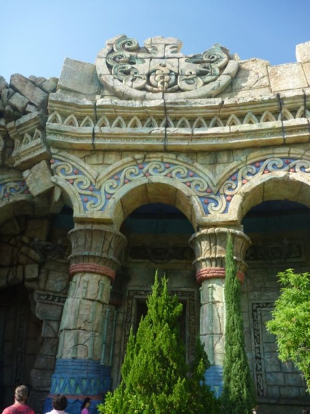 love the theming detail on the facade