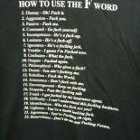 22 uses for the F word!