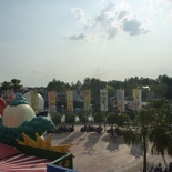 looking over from Krusty land