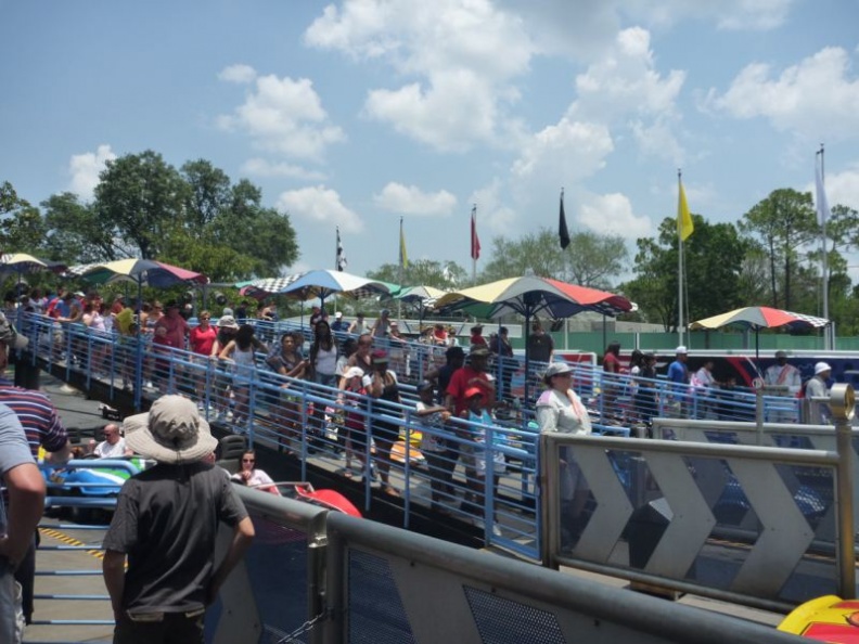 the ride queues