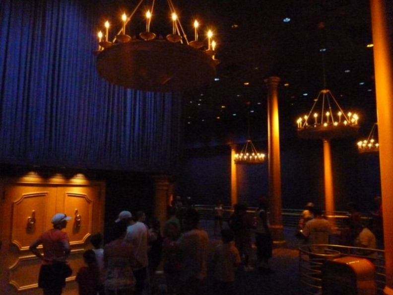 the pre show gathering area