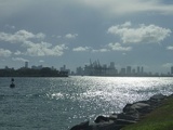 Fisher Island on the left