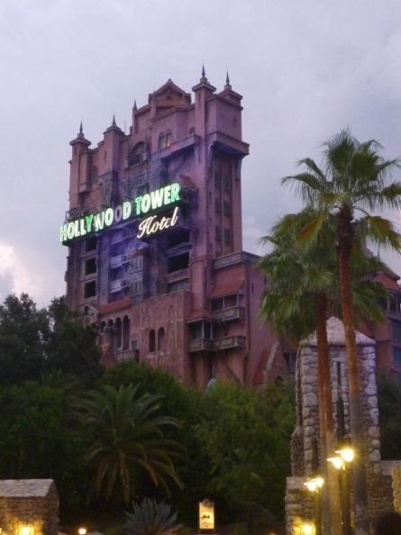 the hollywood tower all starting to look creepy