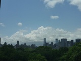 overlooking the city of Newyork from central park