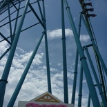 The first drop by the ride entrance