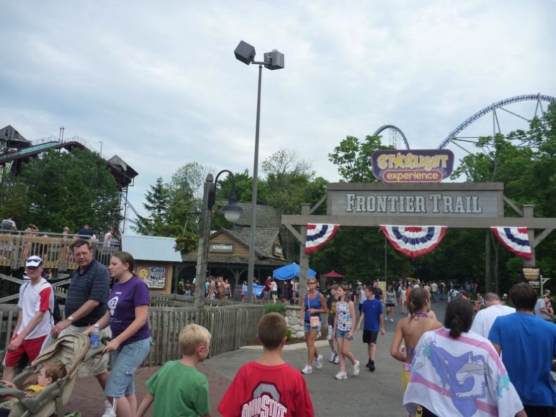 Heading into the wild west area of the park